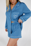 Something Blue Long Sleeve & Short Pajama Set