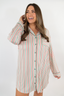 Holiday Stripe Sleep Dress