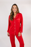 Classic Bow in Cherry Long Sleeve & Pant Pajama Set