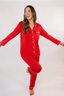 Classic Bow in Cherry Long Sleeve & Pant Pajama Set