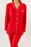 Classic Bow in Cherry Long Sleeve & Pant Pajama Set