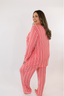 Soft Red Stripe Long Sleeve & Pant Pajama Set