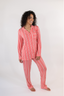 Soft Red Stripe Long Sleeve & Pant Pajama Set