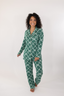 Evergreen Bows Long Sleeve & Pant Pajama Set