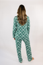 Evergreen Bows Long Sleeve & Pant Pajama Set