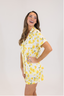 Yellow Daffodil Short Sleeve & Short Pajama Set