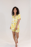 Yellow Daffodil Short Sleeve & Short Pajama Set