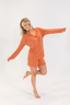 Terracotta Long Sleeve & Short Pajama Set