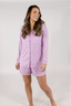 Lilac Dreams Long Sleeve & Short Pajama Set