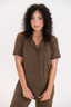 Espresso Short Sleeve & Cropped Pant Pajama Set