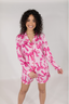 Bubblegum Bows Long Sleeve & Short Pajama Set