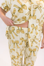 Gold Bows Short Sleeve & Cropped Pant Pajama Set