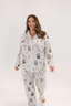 Bone Halloween Toile Long Sleeve & Pant Pajama Set