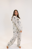 Bone Halloween Toile Long Sleeve & Pant Pajama Set