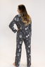 Black Halloween Toile Long Sleeve & Pant Pajama Set