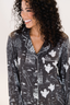 Black Halloween Toile Long Sleeve & Pant Pajama Set