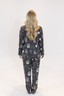 Black Halloween Toile Long Sleeve & Pant Pajama Set