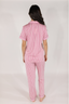 Soft Pink Stripe Short Sleeve & Cropped Pant Pajama Set