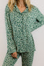 Green Leopard Pajama Set