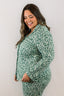 Green Leopard Pajama Set