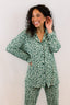 Green Leopard Pajama Set