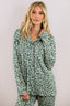 Green Leopard Pajama Set